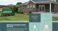 Desktop Screenshot of greenecountyeyecare.com