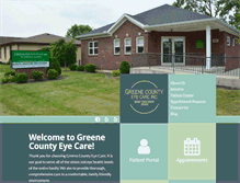 Tablet Screenshot of greenecountyeyecare.com